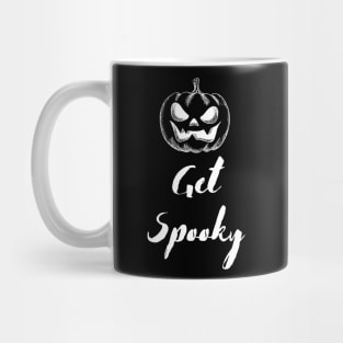 Get Spooky Pumpkin White Print Mug